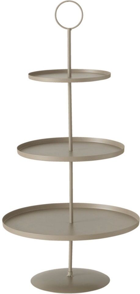 BOLTZE Dekoetagere »Samona«, (1 St.), aus Eisen, mit 3 Etagen, Höhe ca. 64 cm beige