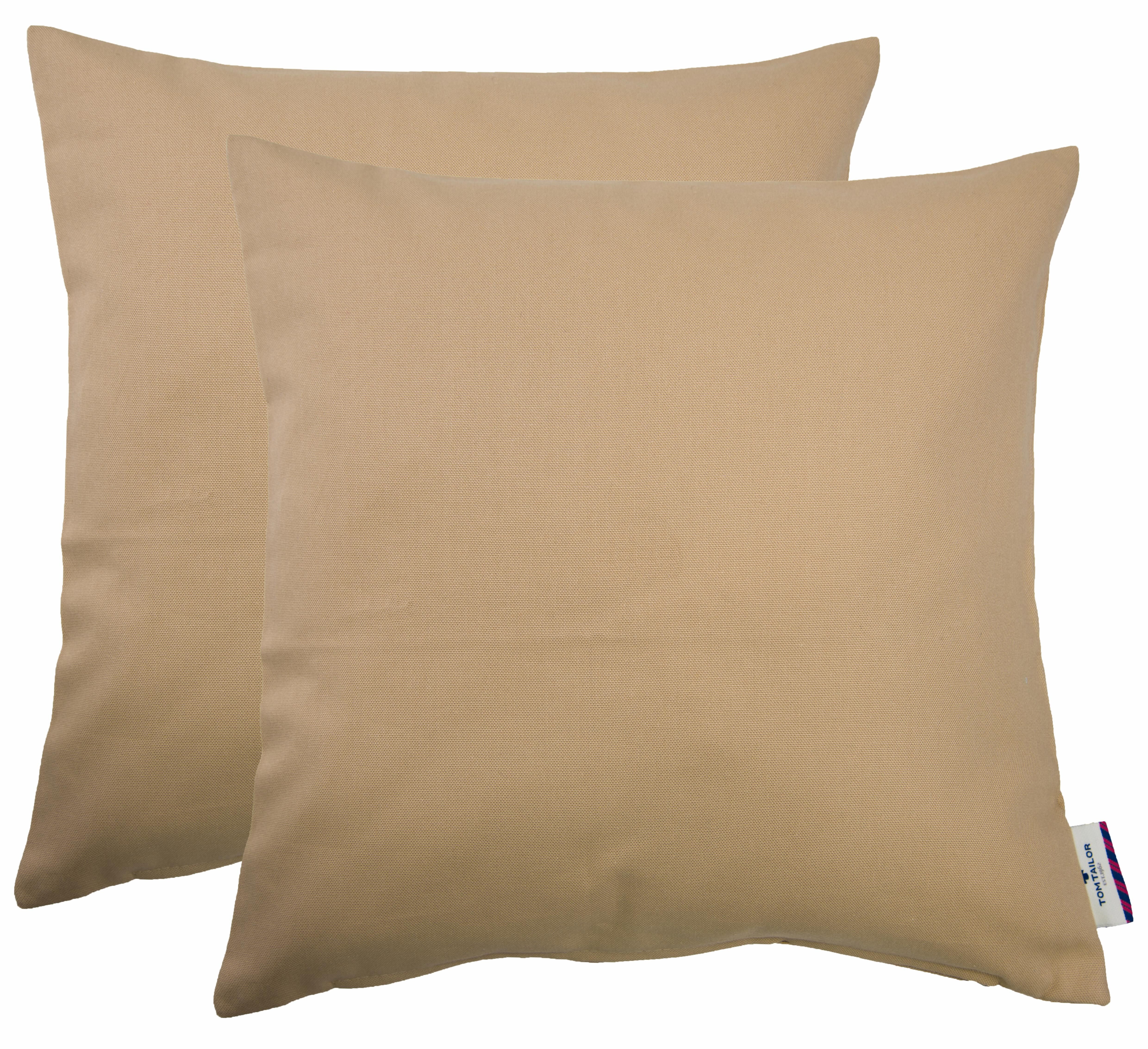 TOM TAILOR Kissenhülle »Dove«, (2 St.) beige  2x 38x38 cm 2x 48x48 cm 2x 58x58 cm