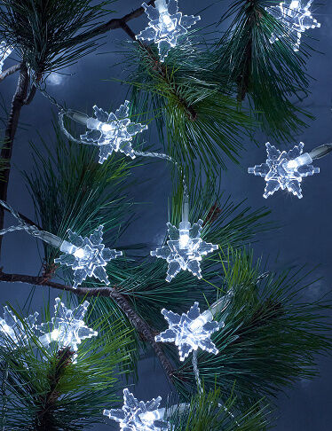 VEDIA Girlande «Schneeflocke» mit 40 LEDs, 5,5 m