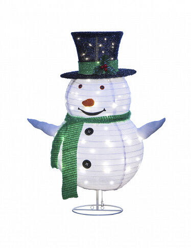 VEDIA Leuchtender Schneemann, 50 LEDs, H 76 cm