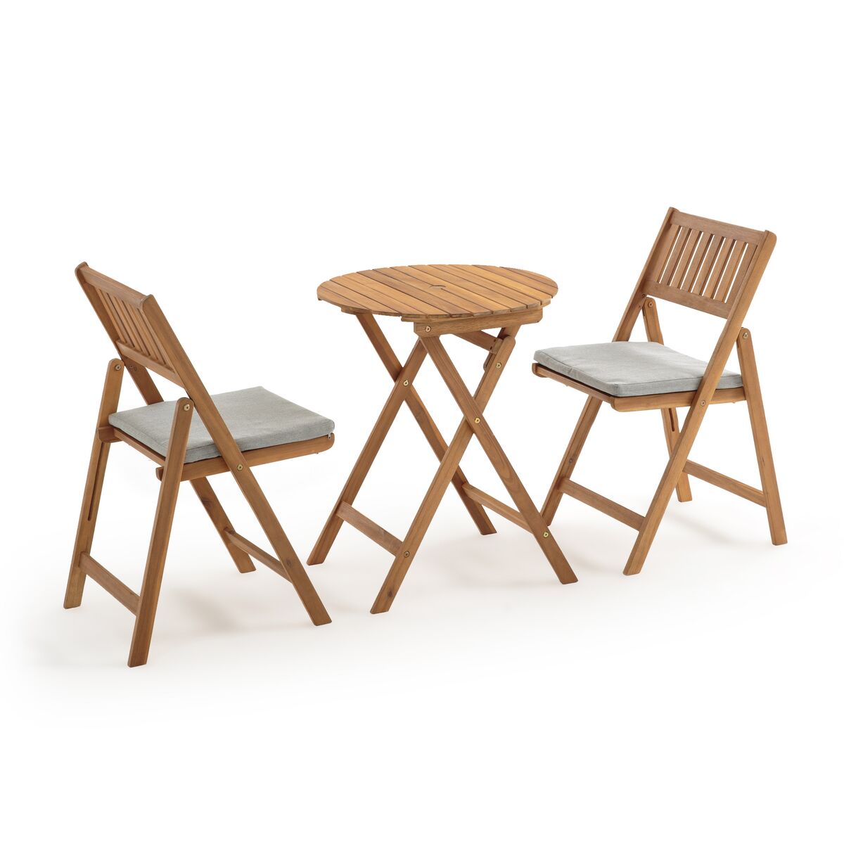 LA REDOUTE INTERIEURS 3-teiliges Balkon-Set Gaytara, klappbar BEIGE