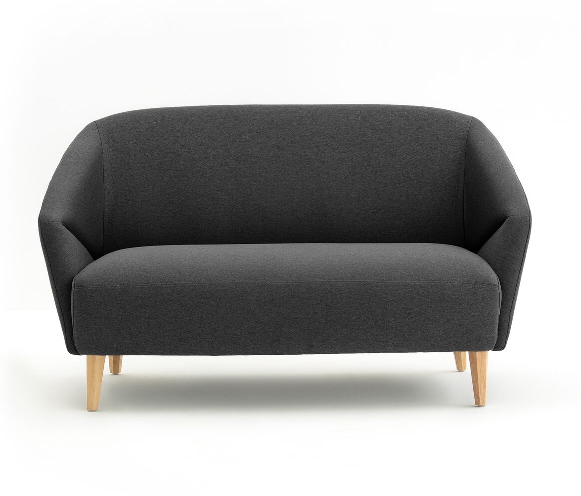 LA REDOUTE INTERIEURS 2-Sitzer-Sofa Hexo, Strukturgewebe GRÜN;GRAU