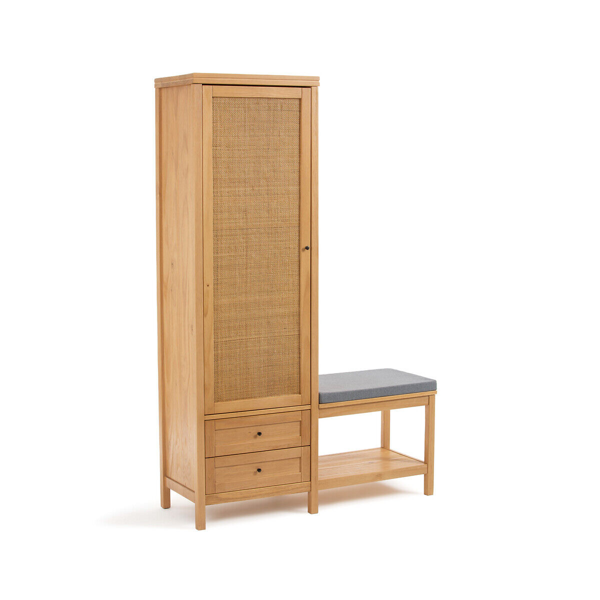 LA REDOUTE INTERIEURS Garderobenschrank mit Bank Gabin BEIGE