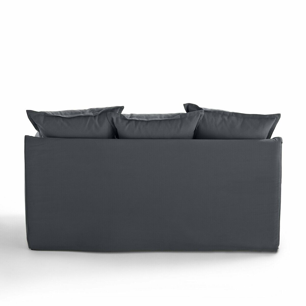 LA REDOUTE INTERIEURS Sofa Odna mit Schlaffunktion, Baumwolle/Polyester, Bultex GRÜN;GRAU