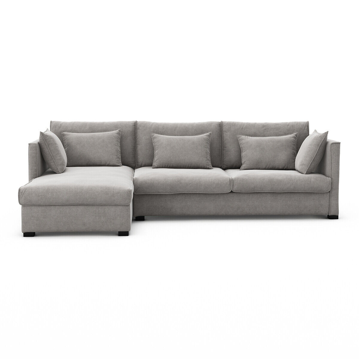 AM.PM Ecksofa Camille, Samt in Stonewashed-Optik BEIGE;GRAU