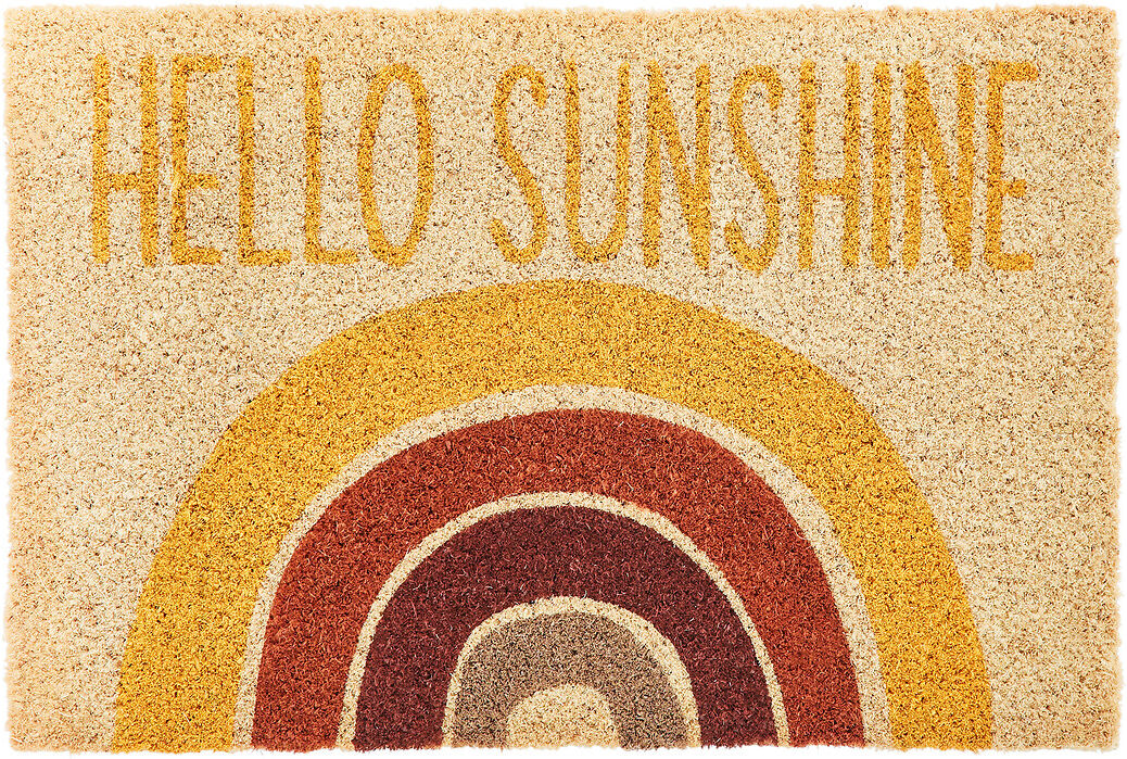 LA REDOUTE INTERIEURS Fussmatte Hello Sunshine, Thiam GELB