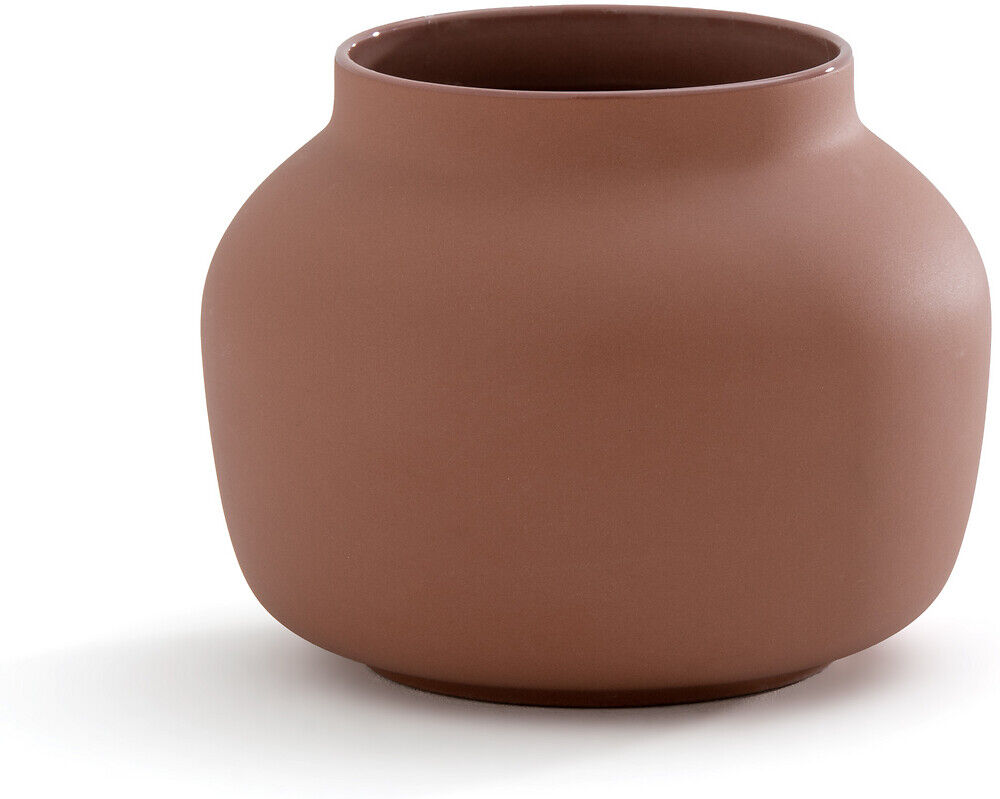 LA REDOUTE INTERIEURS Keramikvase Sira, matte Optik, H. 13 cm BRAUN