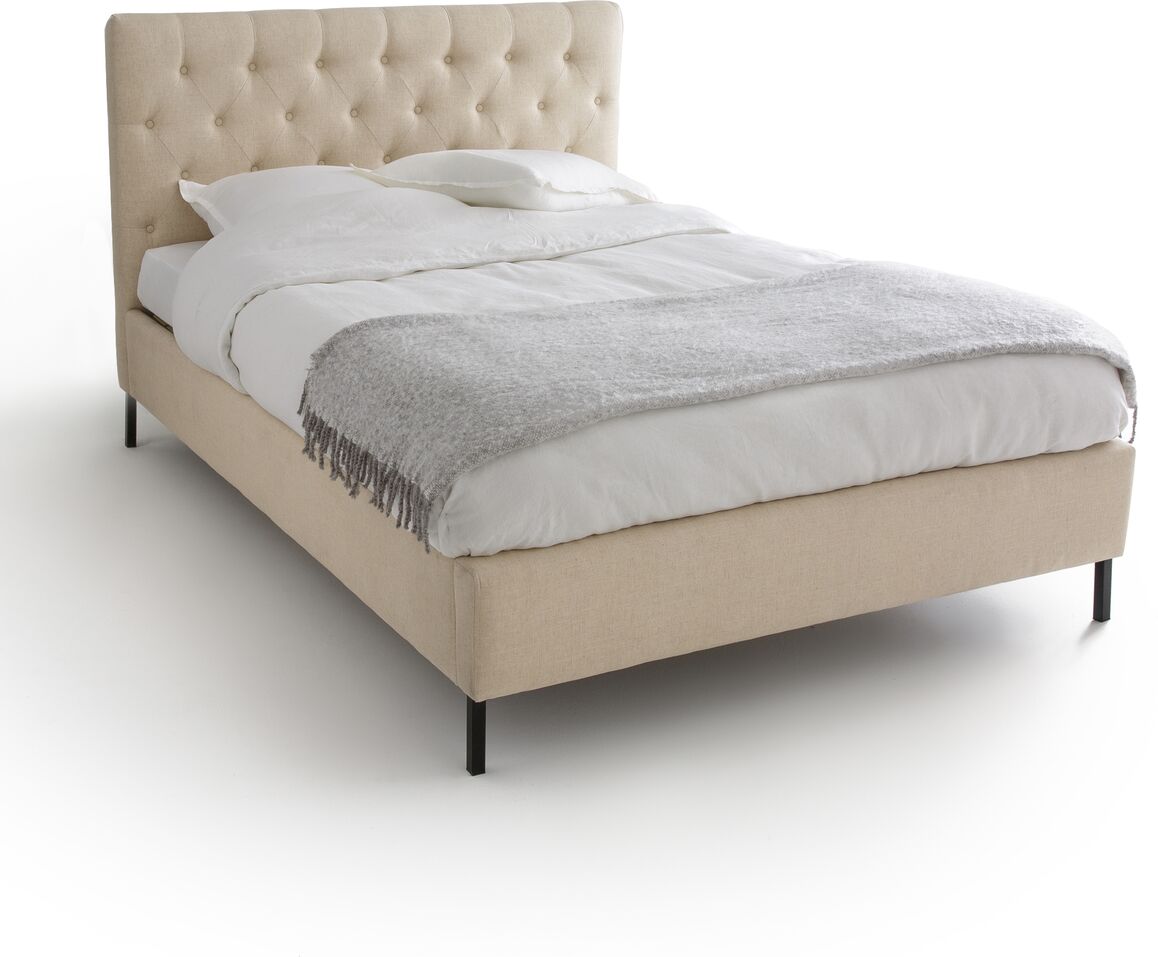 LA REDOUTE INTERIEURS Bett Nottingham, gepolstert BEIGE