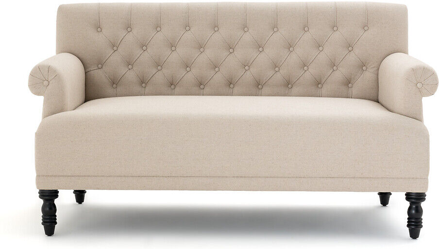 LA REDOUTE INTERIEURS 2-Sitzer-Sofa Napold mit Polstersteppung, Leinen BEIGE