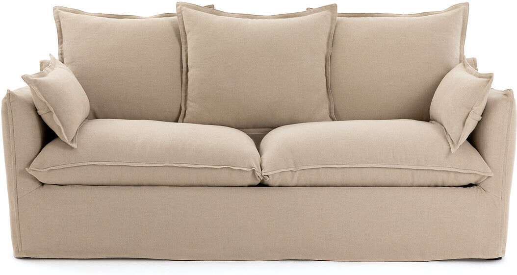 LA REDOUTE INTERIEURS Sofa Odna mit Bultex-Polsterung, Leinen WEISS;BEIGE