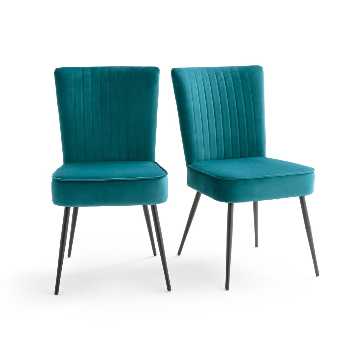 LA REDOUTE INTERIEURS 2er-Set Stühle im 50er-Retro-Stil Ronda GRÜN;BLAU