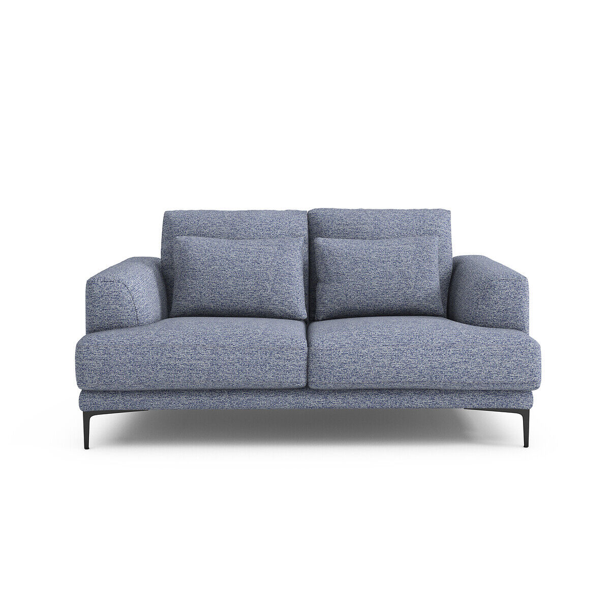 AM.PM 2-Sitzer-Sofa Marsile, Strukturgewebe BLAU