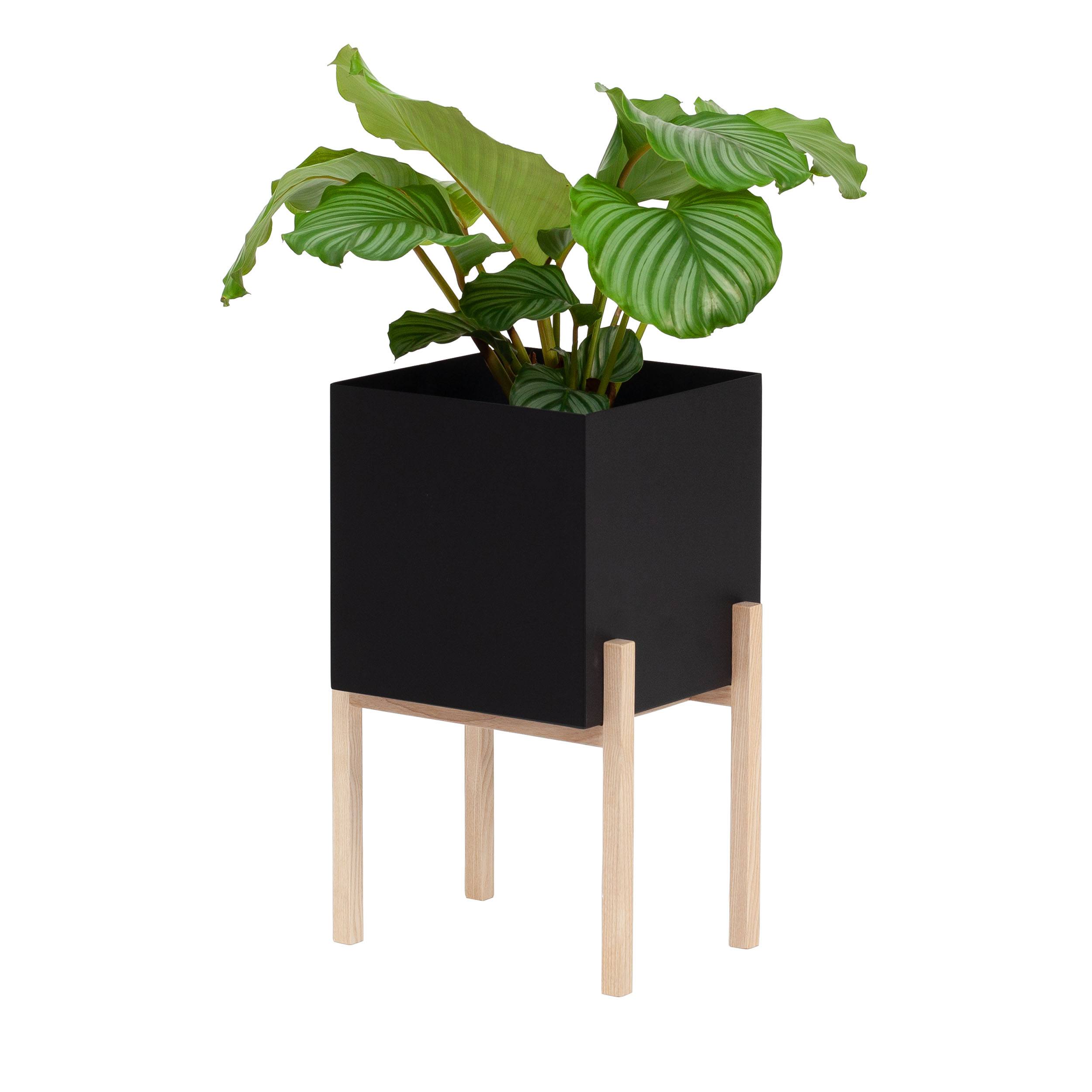 Design House Stockholm Botanic Pedestal Pot Blumentopf  grau