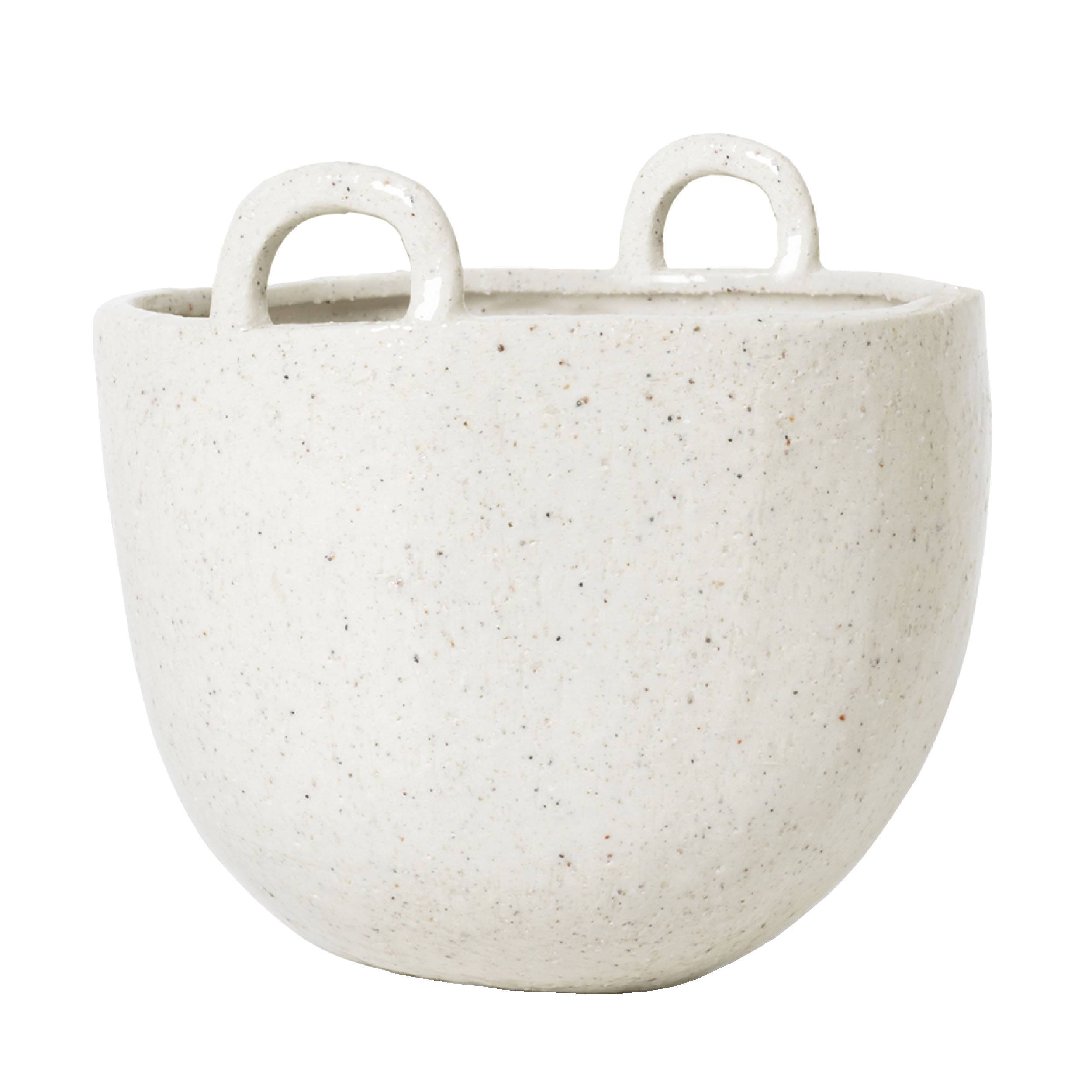 ferm living Speckle Pot Blumentopf  weiss