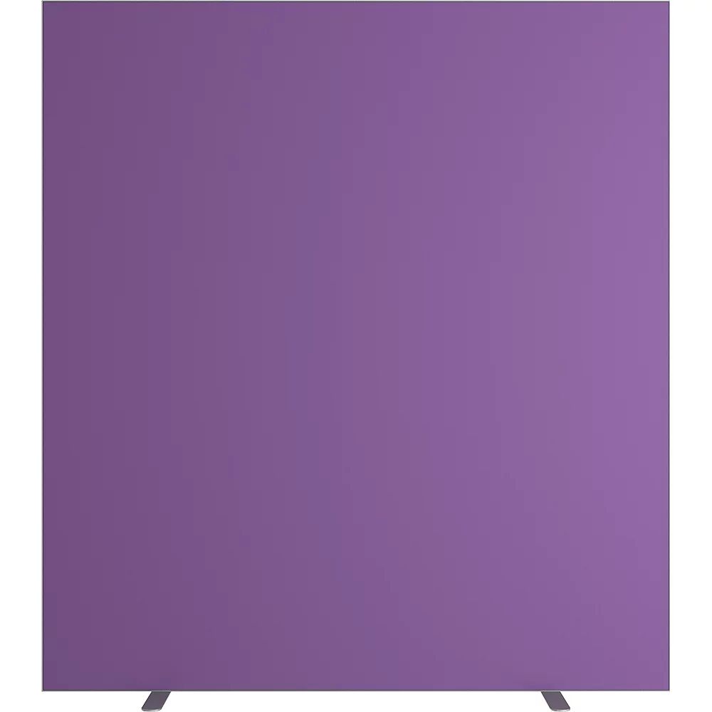 Trennwand easyScreen einfarbig lila, Breite 1600 mm