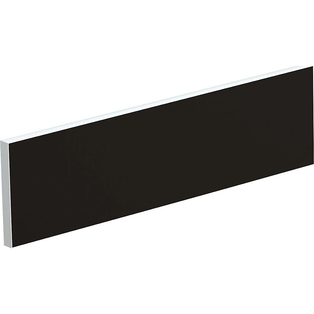 Tischtrennwand für Teamschreibtische Breite 1600 mm Bezug schwarz