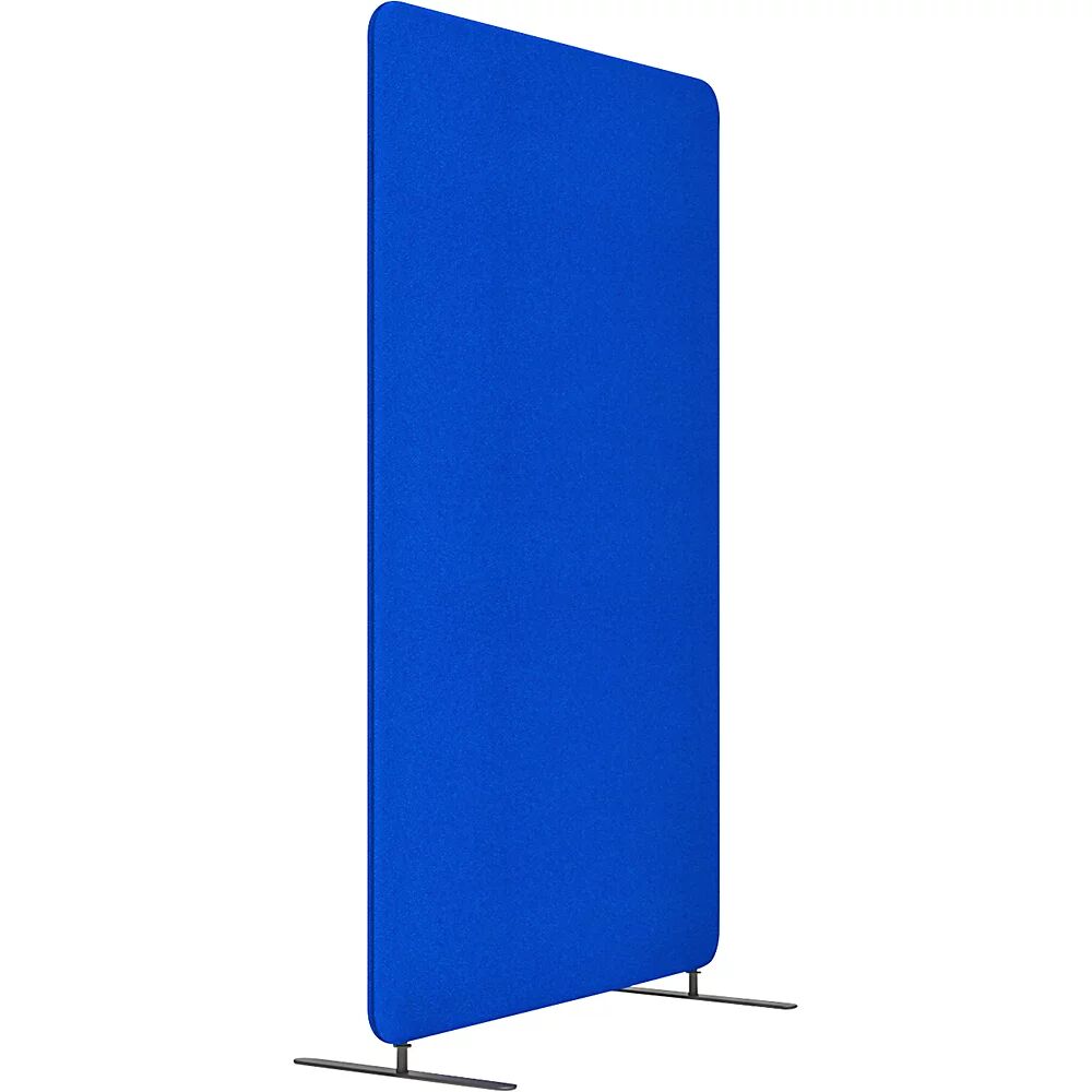 Schallschutz-Trennwandsystem SOFTLINE Stoff, Gesamthöhe 1600 mm Breite 1000 mm, blau