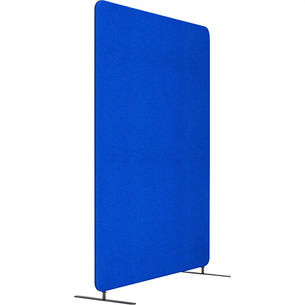 Schallschutz-Trennwandsystem SOFTLINE Stoff, Gesamthöhe 1600 mm Breite 1200 mm, blau