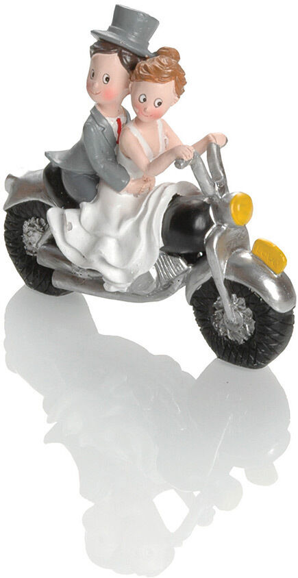 Booster Deko Figur Hochzeit Motorrad 2