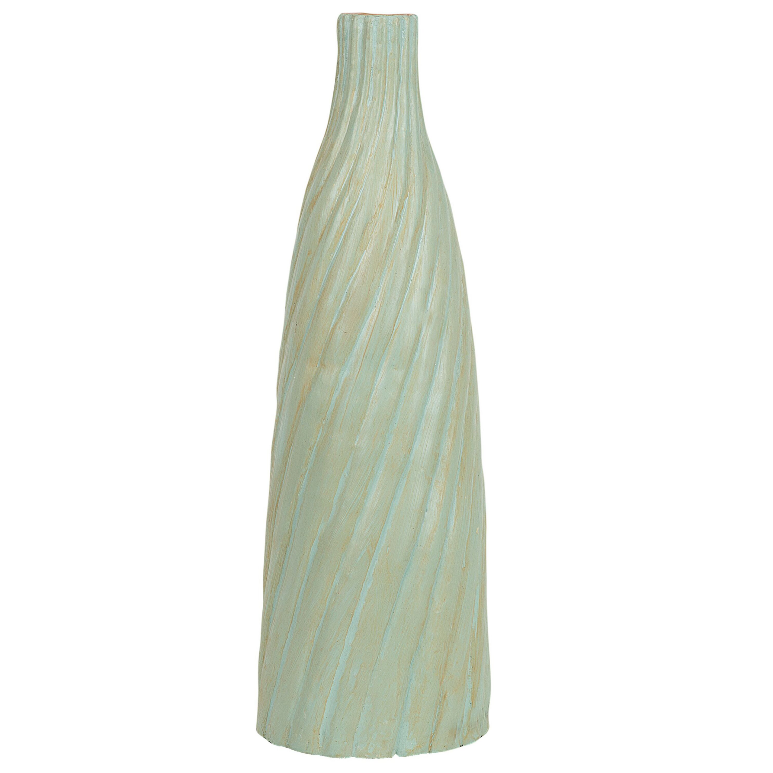 Beliani Dekorativní váza světle zelená 54 cm FLORENTIA