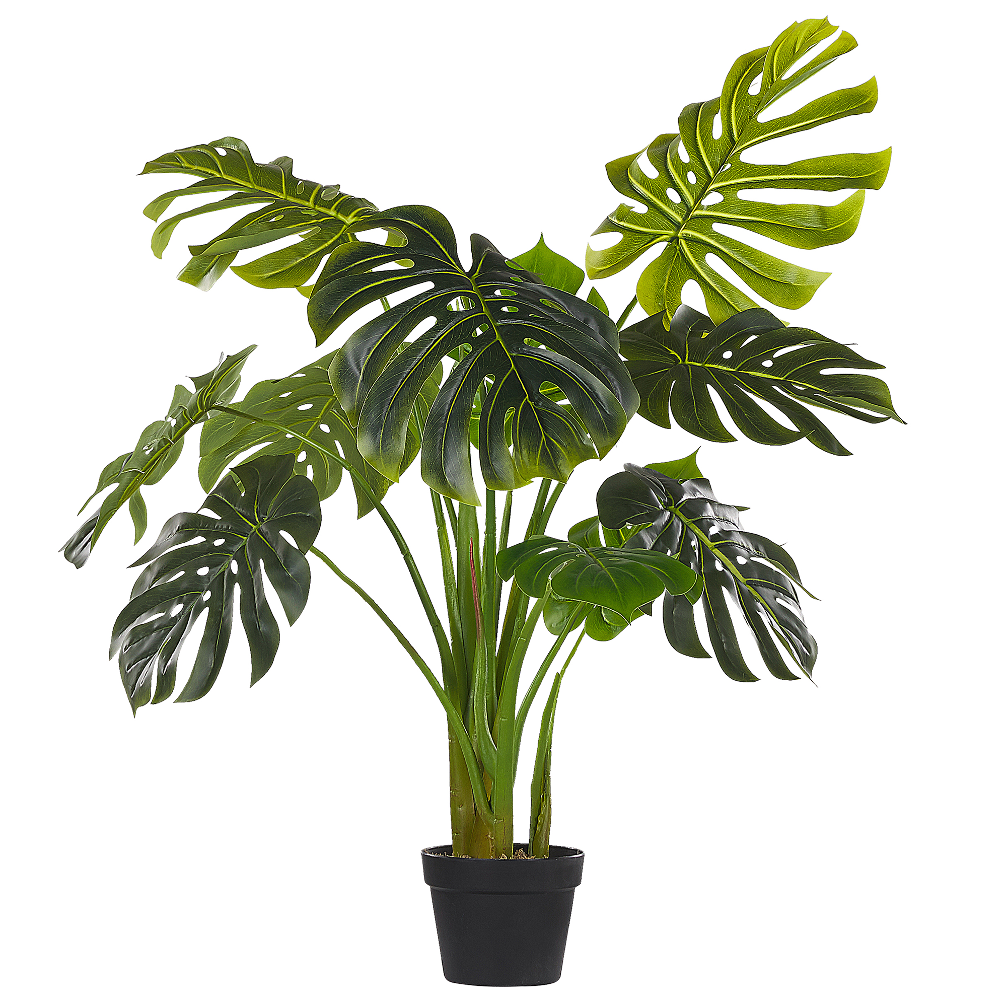 Beliani Umělá rostlina v květináči 113 cm MONSTERA PLANT