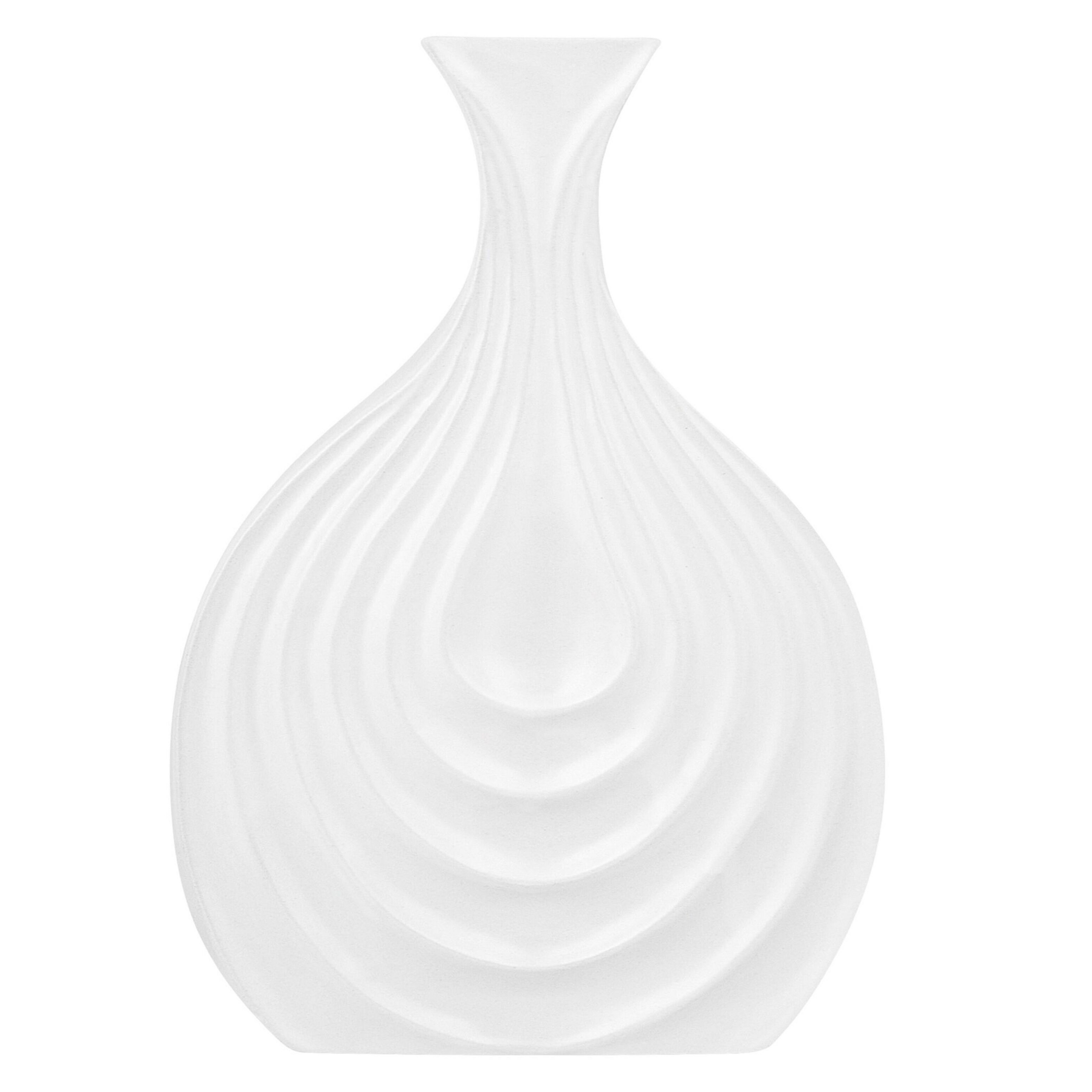 Beliani Dekorativní váza bílá 25 cm THAPSUS