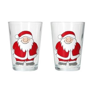 2er Set SANTA WINTER Weihnachtsgläser mit Weihnachtsmann – 817393