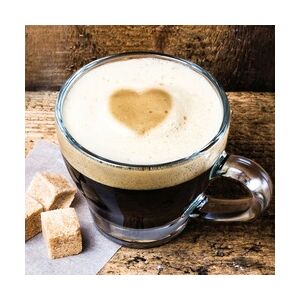 Weitere Deco-Glas Bild - Café Heart 30 x 30 cm