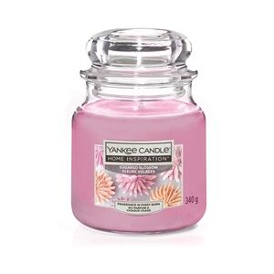 Yankee Candle Duftkerze Mittleres Glas Sugared Blossom 340 g, rosa