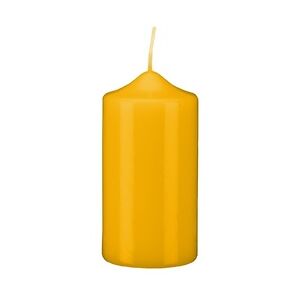 Kopschitz Kerzen Stumpen Kerzen Mais Gelb 25 x Ø 9 cm, 6 Stück getauchte Stumpenkerzen mit Spitzkopf in RAL Qualität