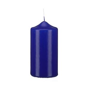 Kopschitz Kerzen Stumpen Kerzen Royalblau 30 x Ø 9 cm, 6 Stück getauchte Stumpenkerzen mit Spitzkopf in RAL Qualität