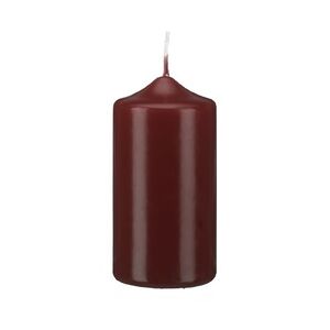 Kopschitz Kerzen Stumpen Kerzen Bordeaux 10 x Ø 4 cm, 12 Stück getauchte Stumpenkerzen mit Spitzkopf in RAL Qualität