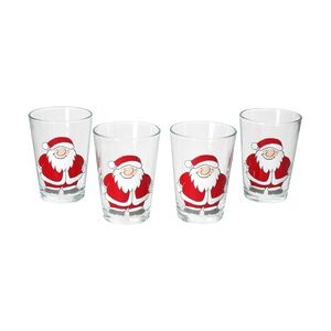 4er Set SANTA WINTER Weihnachtsgläser mit Weihnachtsmann – 817393