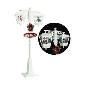 vidaXL Weihnachts-Straßenlampe mit Weihnachtsmann 81x40x188 cm PVC