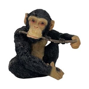 Weitere Dekofigur Schimpanse mit Stock 27 x 30 x 26 cm