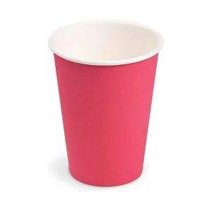 40x Getränkebecher Party/Pappbecher fuchsia 240ml Ø 74mm