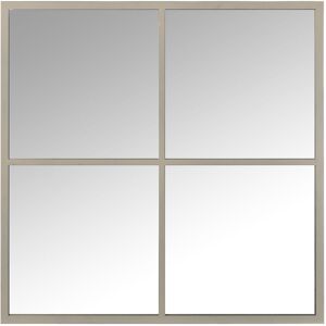 FIJALO 80x2x80 cm White Metal Fensterspiegel, alle Stile, um dem Zuhause eine Note zu verleihen