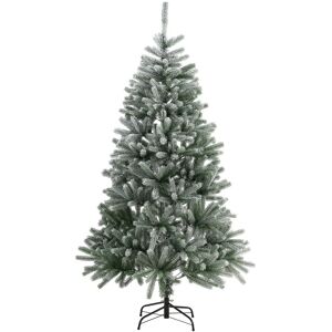 Juskys Künstlicher Weihnachtsbaum Talvi 180 Cm Mit Schnee & Metall Ständer, - Akzeptabel Grün-weiß 180 cm