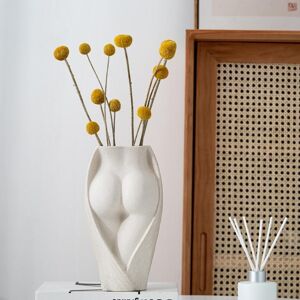 Fanda Einfache Moderne Keramikvase, Körperkunst, Blumentopf, Zuhause, Wohnzimmer, Desktop-Dekoration