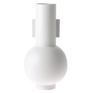 HK living matt white Vase Blumenvase - L - White - T 21 cm - B 21 cm - H 42,5 cm