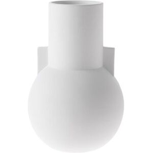 HK living matt white Vase Blumenvase - S - White - Ø 17,5 cm - Höhe 26 cm