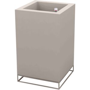 Vondom VELA HIGH CUBE Pflanzengefäß mit Selbstbewässerung - taupe - 60x60x100 cm