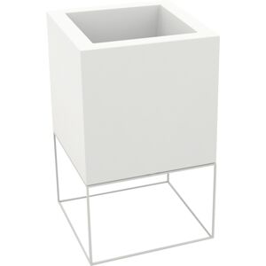 Vondom VELA CUBE BASIC Pflanzengefäß - eis - mit weißem LED - 60x60x100 cm