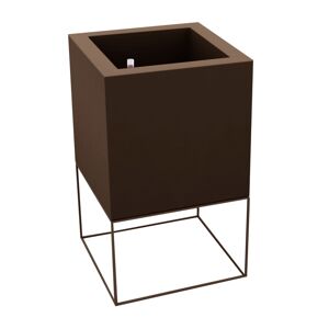 Vondom VELA CUBE Pflanzengefäß mit Selbstbewässerung - bronzefarben - 60x60x100 cm