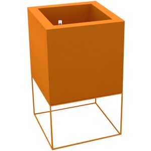 Vondom VELA CUBE Pflanzengefäß mit Selbstbewässerung - orange - 60x60x100 cm