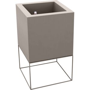 Vondom VELA CUBE Pflanzengefäß mit Selbstbewässerung - taupe - 60x60x100 cm