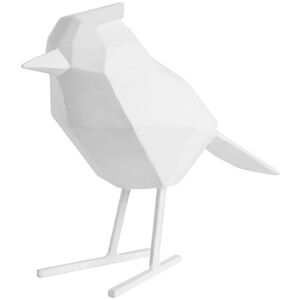 Present Time Bird Deko-Statue groß - matt white - 18,5x9x24 cm