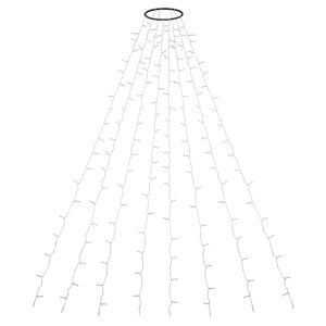 VOSS.garden LED-Baummantel, Weihnachtsbaum-Überwurf-Lichterkette, 8 Stränge á 2m, 200 LEDs