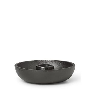 ferm LIVING Kerzenhalter Bowl Single blackened aluminium
