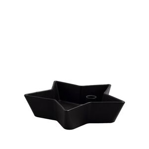 Storefactory Kerzenhalter Lidatorp Stern glossy black Ø 26 cm